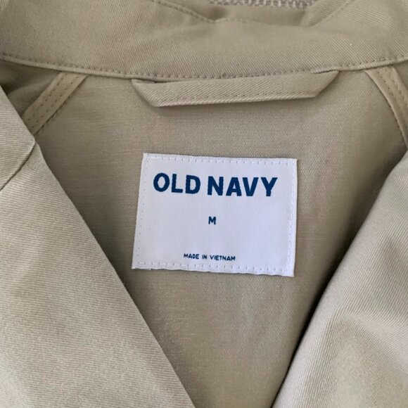 NWT Old Navy Oversized Double Breasted Short Trench Coat M - Picture 9 of 9